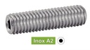 [ISO 4026] HEXAGON SOCKET SET SCREWS FLAT POINT - STAINLESS STEEL A2 (SIMILAR DIN 913, NFE27-180, UNI 5923)