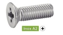 [DIN 965] VIS A METAUX TETE FRAISEE PHILLIPS - INOX A2 (SIMILAR ISO7046, NFE25-119, UNI 7688)