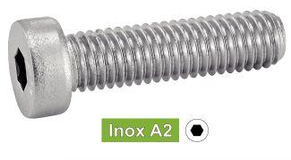 [DIN 7984] TORNILLOS CABEZA CILINDRICA BAJA CON HEXAGONO INTERIOR - ACERO INOXIDABLE A2 (UNI 9327)