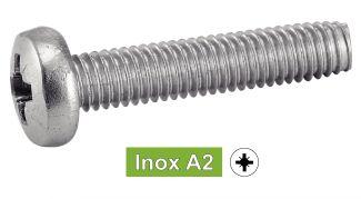 [DIN 7500 C] POZIDRIVE PAN HEAD THREAD ROLLING SCREWS - STAINLESS STEEL A2