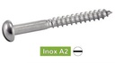 [DIN 96] SLOTTED ROUND HEAD WOOD SCREWS - STAINLESS STEEL A2 (NFE25-606, UNI 701)