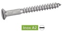[DIN 97] VITE PER LEGNO A TESTA SVASATA CON INTAGLIO - ACCIAIO INOX A2 (NFE25-604, UNI 702)