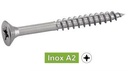 TORNILLOS PARA AGLOMERADO CABEZA AVELLANADA POZIDRIVE ROSCA PARCIAL - Acero inoxidable a2