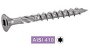VIS POUR TERRASSE TETE FRAISEE TORX - AISI 410
