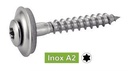 [DIN 7995] TORX RAISED COUNTERSUNK HEAD SCREWS + EPDM WASHER Ø 15 - STAINLESS STEEL A2 (UNI 8182)