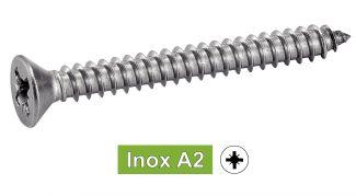 [DIN 7982] TORNILLOS ROSCA CHAPA CABEZA AVELLANADA POZIDRIVE - ACERO INOXIDABLE A2 (SIMILAR ISO 7050, NFE25-656, UNI 6955)