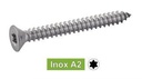 [ISO 14586] SENK-BLECHSCHRAUBEN MIT INNENSECHSRUND - EDELSTAHL A2 (ÄHNLICH DIN 7982)