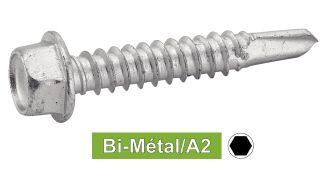 VIS AUTOPERCEUSES TETE HEXAGONALE A EMBASE POINTE 3 - BI-METAL / A2