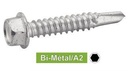 VIS AUTOPERCEUSES TETE HEXAGONALE A EMBASE POINTE 3 - BI-METAL / A2