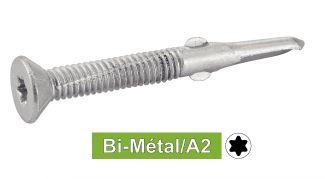 VIS AUTOPERCEUSES A AILETTES TETE FRAISEE CRANTEE TORX POINTE 5 - BI-METAL / A2