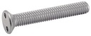 METRIC THREAD FLAT HEAD SECURITY SCREWS -SNAKE EYE- - Stainless steel a2