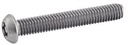 METRIC THREAD SECURITY SCREWS BUTTON HEAD TORX RECESS WITH PIN - STAINLESS STEEL A2