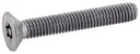 [DIN 7991] PARAFUSO METÁLICO DE CABEÇA ESCARONADA DE TORX COM PONTO CENTRAL E INDICADOR DE VIOLAÇÃO - AÇO INOXIDÁVEL A2 (ISO 10642, UNI 5933)