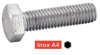 [DIN 933] HEXAGON HEAD SCREWS FULL THREAD - STAINLESS STEEL A4 (SIMILAR ISO 4017, NFE25-114, UNI 5739)
