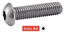 TORNILLOS CABEZA ABOMBADA CON HEXAGONO INTERIOR - Acero inoxidable a4