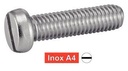 [DIN 84] VIS A METAUX TETE CYLINDRIQUE FENDUE - INOX A4 (SIMILAR ISO 1207, NFE25-127, UNI 6107)