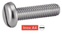 [DIN 85] VIS A METAUX TETE CYLINDRIQUE LARGE FENDUE - INOX A4 (SIMILAR ISO 1580, NFE25-128, UNI 6108)