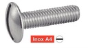 SLOTTED MUSHROOM HEAD MACHINE SCREWS - STAINLESS STEEL A4