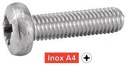[DIN 7985] TORNILLOS CABEZA CILÍNDRICA ABOMBADA POZIDRIVE - ACERO INOXIDABLE A4 (SIMILAR ISO 7045, NFE25-121, UNI 7687)