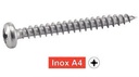 POZIDRIVE PAN HEAD CHIPBOARD SCREWS - STAINLESS STEEL A4