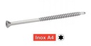TORNILLOS PARQUET CABEZA AVELLANADA SEIS LOBULADOS - ACERO INOXIDABLE A4
