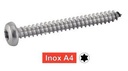 [ISO 14585] VITI AUTOFILETTANTI A TESTA CILINDRICA GRANDE A SEI LOBI - ACCIAIO INOSSIDABILE A4 (simile a DIN 7981)