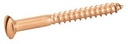 [DIN 95] SLOTTED RAISED COUNTERSUNK HEAD WOOD SCREWS - BRASS - Brass (NFE25-605, UNI 703)
