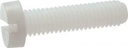 [DIN 84] SLOTTED CHEESE HEAD SCREWS - Nylon 6.6 (similar ISO 1207, NFE25-127, UNI 6107)