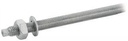 THREADED RODS FOR CHEMICAL ANCHOR - ZINC PLATED STEEL