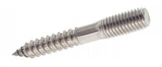 DOWEL SCREWS WITH WOOD AND METRIC THREAD - STAINLESS STEEL A2