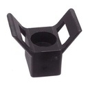 SUPPORTO DA PARETE NERO PER LINK - FORMA A SELLA - NYLON 6.6