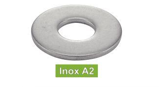 [NFE 25513] LARGE PLAIN STAMPED WASHERS TYPE L - STAINLESS STEEL A2 (NFE25-514, ISO 7089)