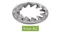 [DIN 6798 J] ARRUELAS DENTIDAS INTERNAS JZ - VENTILADOR - - AÇO INOXIDÁVEL A2 (NFE27-625, UNI 8842)