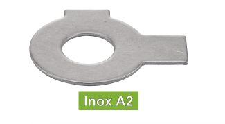 TABWASHERS WITH LONG TAB AND WING - STAINLESS STEEL A2