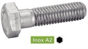 [DIN 931] VIS A METAUX TETE HEXAGONALE FILETAGE PARTIEL - INOX A2 (SIMILAR ISO 4014, NFE25-112, UNI 5737)