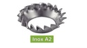 [DIN 6798 V] ARRUELAS -VENTILADOR- COM DENTES EXTERNOS V - AÇO INOXIDÁVEL A2 (UNI 8841)