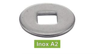 [DIN 440 V] ARRUELAS PARA CONSTRUÇÕES DE MADEIRA FORMA V - AÇO INOXIDÁVEL A2 (similar ISO 7094)