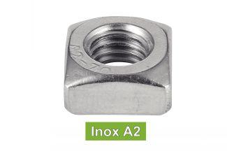 [DIN 557] ECROUS CARRES - INOX A2 (UNI 5597)