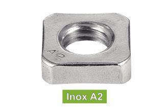 [DIN 562] TUERCAS CUADRADAS BAJAS - ACERO INOXIDABLE A2 (UNI 5596)