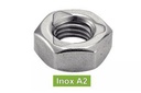 [DIN 980] DADI ESAGONALI AUTOBLOCCANTI - TUTTO METALLO - ACCIAIO INOX A2 (A NORMA DIN 934, ISO7042)