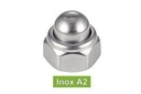 TUERCAS DE SOMBRERETE AUTOBLOCANTE CON NYLON - Acero inoxidable a2
