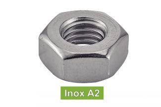 [DIN 934] TUERCAS HEXAGONALES ROSCA IZQUIERDA - ACERO INOXIDABLE A2 (SIMILAR ISO 4032, NFE25-401, UNI 5588)