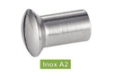 PORCAS DE FIXAÇÃO COM FENDA - AÇO INOXIDÁVEL A2