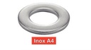 [DIN 125 A] RONDELLES PLATES DECOUPEES - INOX A4 (SIMILAR ISO 7089, UNI 6592)