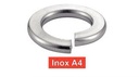 [DIN 127 B] ARRUELAS ELÁSTICAS -GROWER- - AÇO INOXIDÁVEL A4 (NFE25-515, UNI 1751B)