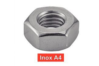 [DIN 934] ECROUS HEXAGONAUX - INOX A4 (SIMILAR ISO 4032, NFE25-401, UNI 5588)