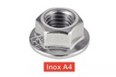 [DIN 6923] DADI CON BASE DENTELLATA - ACCIAIO INOSSIDABILE A4 (ISO 4161, NFE25-406)
