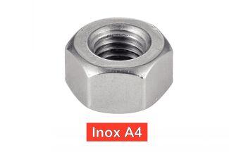 TUERCAS HEXAGONALES, M = D - ACERO INOXIDABLE A4
