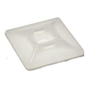 WHITE SELF-ADHESIVE TIE MOUNT - NYLON 6.6