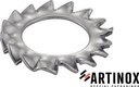 [DIN 6798 A] ARRUELAS -VENTILADOR- COM DENTES EXTERNOS - AÇO INOXIDÁVEL A2 (NFE27-624, UNI 8842)